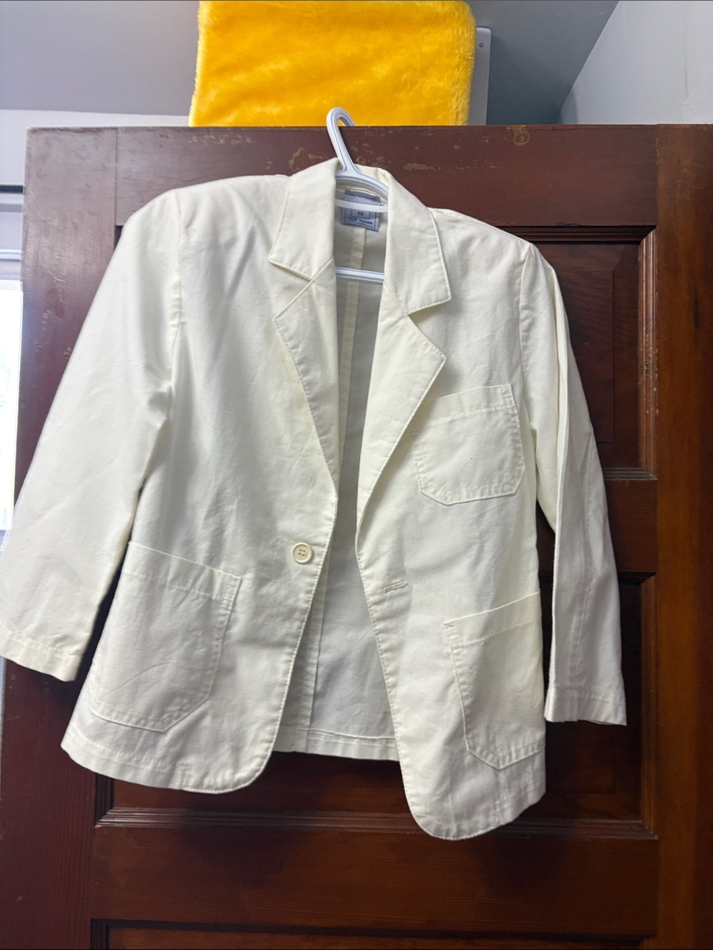Vintage Sears Cream Single-Button Women's Blazer